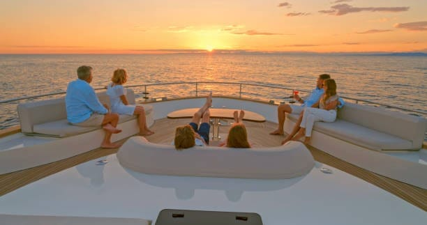 Photographer capturing guests onboard